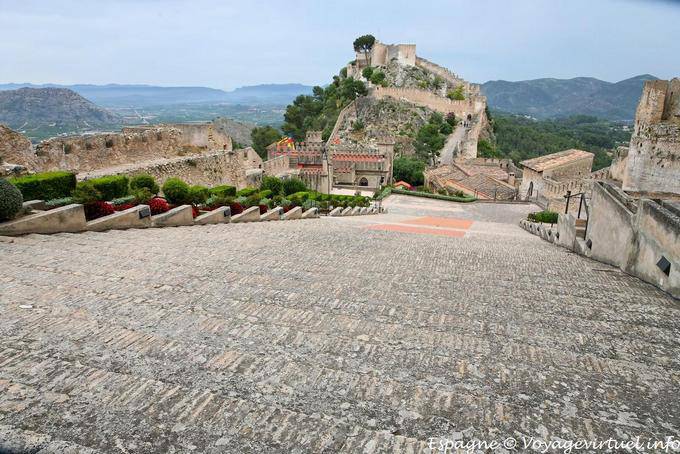 Vista del castillo el Menor, Xativa - España