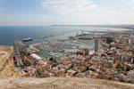 Alicante, Vista del puerto, España.