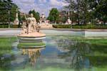 Estatua de Ceres Fuente, Jardín del Parterre, Aranjuez, España.