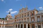 Fachada interior del Palacio Real, Aranjuez, España.
