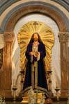 En una iglesia de Cartagena, Cristo, España.