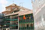 Chinchón, la Plaza Mayor, otra vista, España.