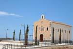 Costa Calida, pequeña capilla en la orilla del mar, España.