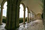 Escorial, arcadas del Palacio, España.