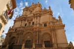 Lorca, fachada de la Colegiata, España.