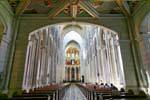 Catedral de Madrid, la nave majestuosa (S. María de la Almudena), España.