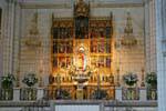 Madrid catedral retablo (Santa María la Real de la Almudena), España.