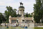 Madrid, Parque del Buen Retiro, Monumente Alfonso XII, España.