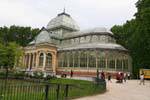 Madrid, Parque del Retiro de Madrid, Palacio de Cristal, España.