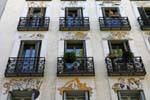 Madrid, Plaza de España, humor fachada, España.