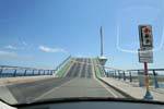 Mare Menor, puente levadizo, Manga, España.