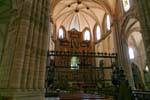 Murcia, Santa María catedral final altar nave, España.