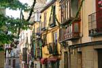 Toledo, calle del color, España.