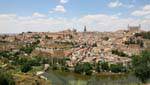 Toledo, Vista desde la Ermita de la Virgen del Valle, España.
