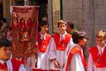 Colegio de los Infantes, procesión en Toledo, España.