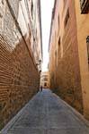 Toledo, las paredes de la Calle Buzones, España.