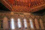 Artesonado ventanales y cedro, Sinagoga del Tránsito, Toledo, España.