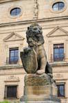 Úbeda, uno de los dos leones, en lugar Molina, España.
