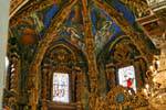 Valencia, la catedral, la pintura del techo del presbiterio, España.