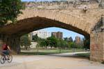 Valencia, Puente de la Trinidad, el Jardín del Río Turia, España.