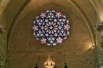 Valencia, rosetón de la catedral, España.