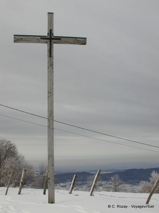 Cruz en Haut-Doubs, muy católico que no sabe que es cuando más lo necesitas! Franco Condado, Francia