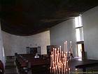 Dentro de la capilla de Ronchamp - Franco Condado, Francia.