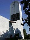 Espadaña de la Capilla de Ronchamp, Franco Condado, Francia.
