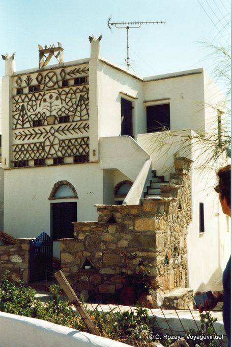 Decorar una paloma típico de las Cícladas, Tinos - Grecia