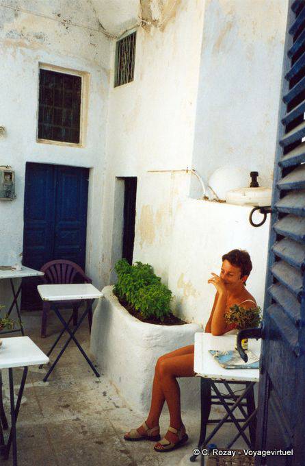 Café de la mañana, Santorini - Grecia