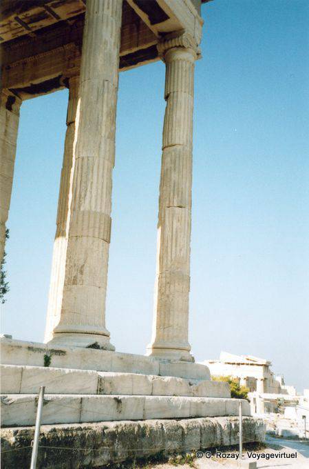Acrópolis, columnas del Partenón, Atenas - Grecia