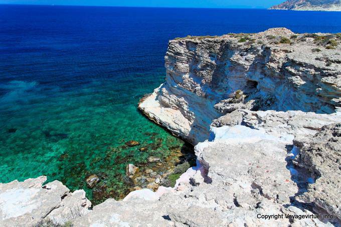 Kimolos, mar y acantilados - Grecia