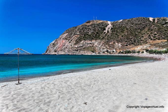 Playa de arena blanca, Agia Kiriaki, Milos - Grecia