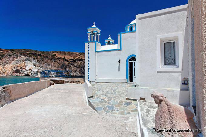Milos, Firopotamos, iglesia - Grecia