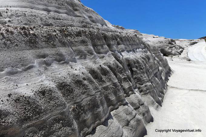 Milos Sarakiniko acantilado materiales - Grecia