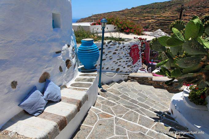 Sifnos, Kastro, la estética arquitectónica - Grecia