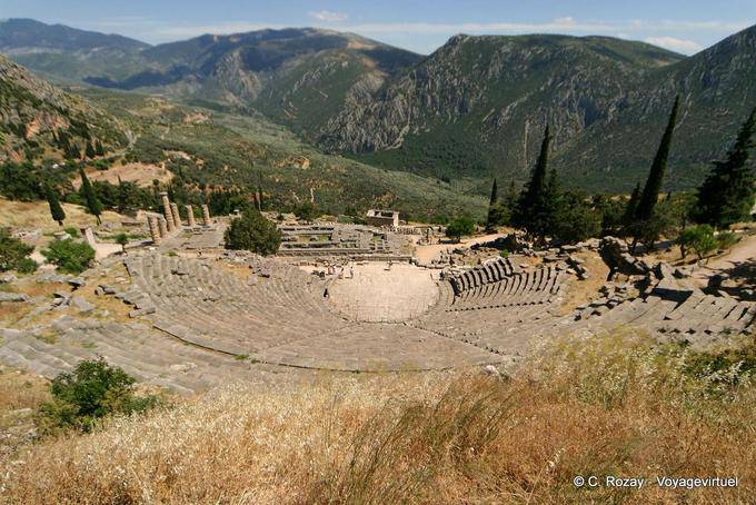 Panorama en el teatro, Delphi - Grecia