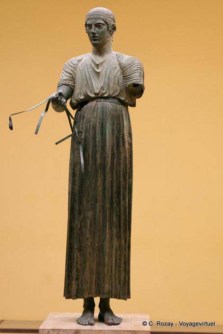 Estatua del Auriga de cara, Museo Arqueológico de Delfos - Grecia
