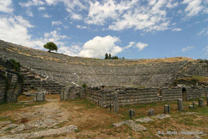 Los stands de Dodona Teatro - Grecia