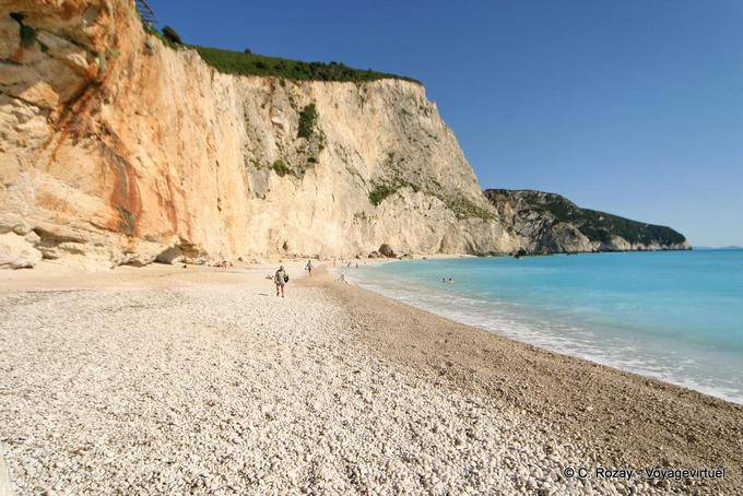 Playa bajo el acantilado, Porto Katsiki Lefkada - Grecia