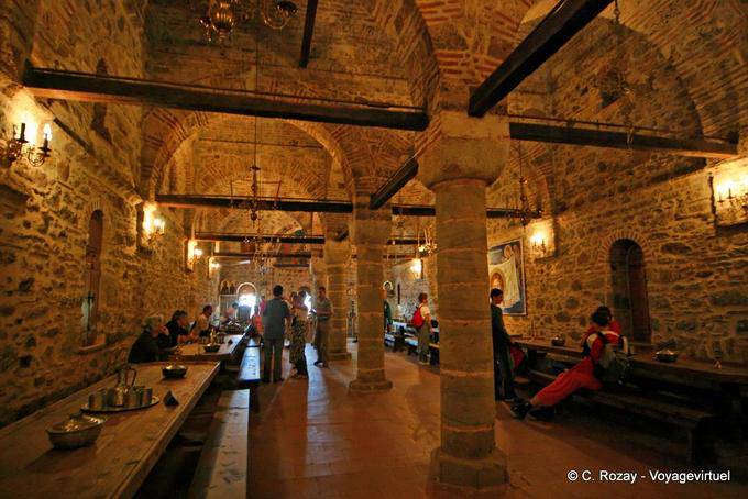 Refectorio del Monasterio Gran Meteoro o Transfiguración, Meteora - Grecia