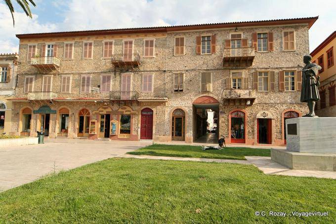 La construcción en lugar de los tres almirantes, Nafplion - Grecia