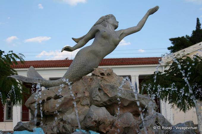 Fuente de la Sirena, Poros - Grecia