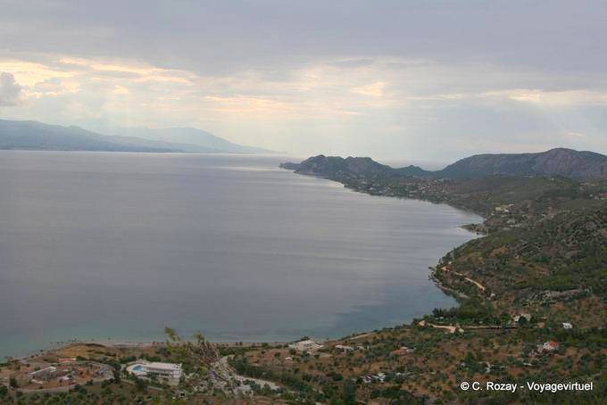 Vista desde la carretera Megaron Perachora anteriormente Oasis a Loutraki - Grecia