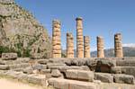 Columnas del templo de Apolo, Delphi, Grecia.