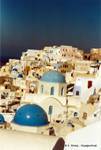 Cúpulas de Oia, Santorini, Grecia.