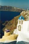 Iglesia en el vacío, Oia, Santorini, Grecia.