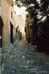 Las calles empedradas del pueblo de Monemvasia, Grecia.