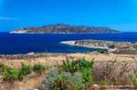 Ver Milos desde Kimolos, Aghios Nikolaos, Grecia.