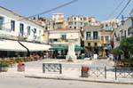 Colocar en el centro del casco antiguo, Poros, Grecia.